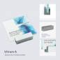 Preview: Tuerschild VITRUM A Glasschild, fuer Buero 130 130 mm